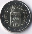 Сан-Марино 2 евро 2016 год - Правительственный Дворец
