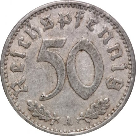 Третий Рейх 50 рейхспфеннигов 1943 год (A)