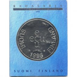 Набор из 5 монет и жетона Финляндия 1995 год (в буклете)