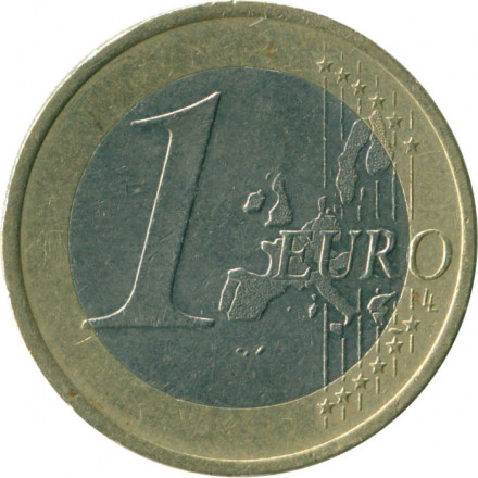Германия 1 евро 2002 год (А)
