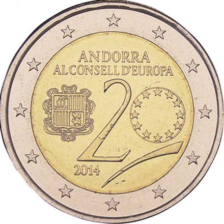 Андорра 2 евро 2014 год - Вступление Андорры в совет ЕС