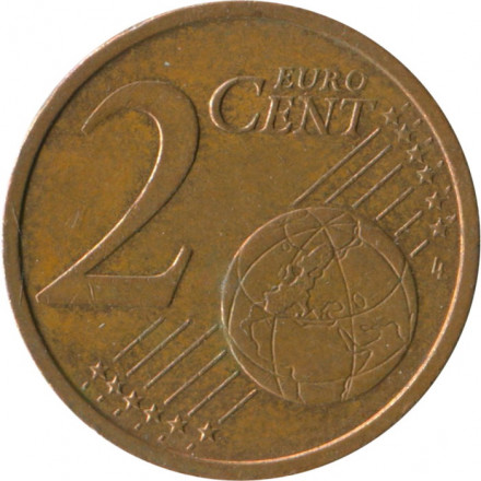 Германия 2 евроцента 2007 год (A)