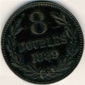 Гернси 8 дублей 1889 год