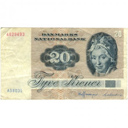 Дания 20 крон 1980 год - VF