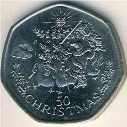 Гибралтар 50 пенсов 1995 год