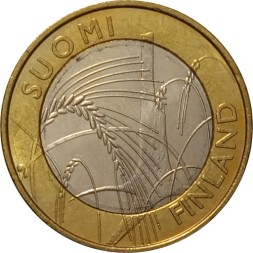 Финляндия 5 евро 2011 год - Савония