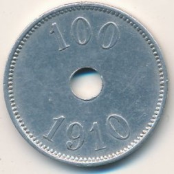 Монета Гренландия 100 эре 1910 год