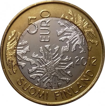 Финляндия 5 евро 2012 год - Северная природа - Флора