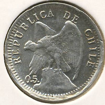 Чили 10 сентаво 1907 год