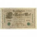 Германия 1000 марок 1910 год (зеленая печать) - VF+