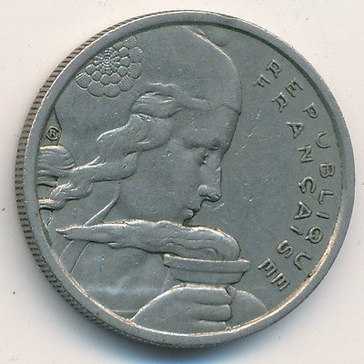 Франция 100 франков 1957 год (без отметки монетного двора)