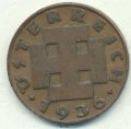 Австрия 2 гроша 1936 год