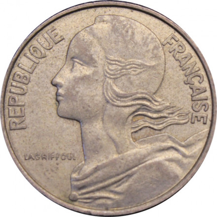 Франция 10 сантимов 1994 год - Марианна (&quot;Пчела&quot; справа от года)