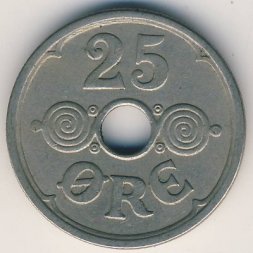 Дания 25 эре 1940 год