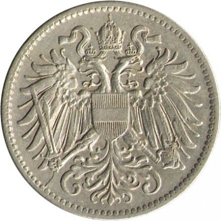 Австрия 10 геллеров 1916 год (Австрийский флаг на щите)