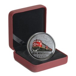 Канада 25 центов 2019 год - 100 лет поезду CN