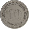 Германия 10 пфеннигов 1893 год (A)