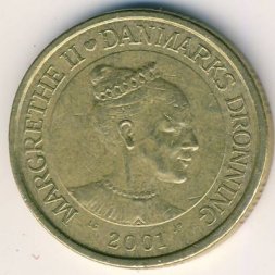 Дания 20 крон 2001 год