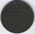 Джерси 1/12 шиллинга 1923 год - Испанский щит