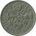 Великобритания 6 пенсов 1959 год