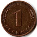 ФРГ 1 пфенниг 1949 год - D