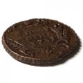Полушка 1731 год Анна Иоанновна (1730 - 1740) - перечекан, двойное гурчение - XF-