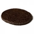 Полушка 1731 год Анна Иоанновна (1730 - 1740) - перечекан, двойное гурчение - XF-