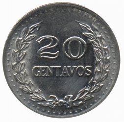 Колумбия 20 сентаво 1972 год - Сантандер