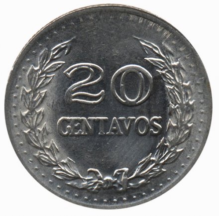 Колумбия 20 сентаво 1972 год - Сантандер
