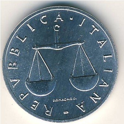 Италия 1 лира 1985 год