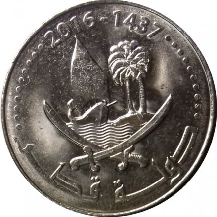 Катар 50 дирхамов 2016 год UNC