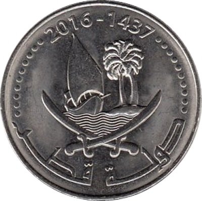 Катар 50 дирхамов 2016 год UNC