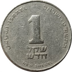 Израиль 1 новый шекель 1989 год