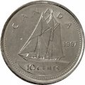 Канада 10 центов 1997 год