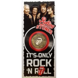 «Rolling Stones» - Гравированная цветная монета 10 рублей в буклете