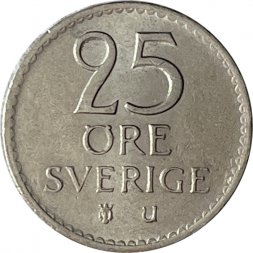 Швеция 25 эре 1967 год