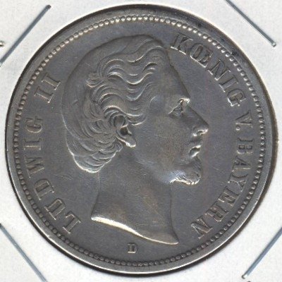 Бавария 5 марок 1875 год