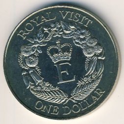 Новая Зеландия 1 доллар 1986 год
