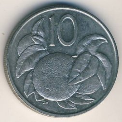 Острова Кука 10 центов 1987 год