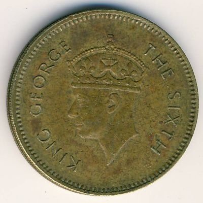 Цейлон 50 центов 1951 год