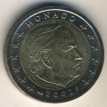 Монако 2 евро 2002 год - Князь Монако Ренье III