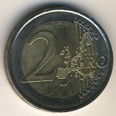 Монако 2 евро 2002 год - Князь Монако Ренье III