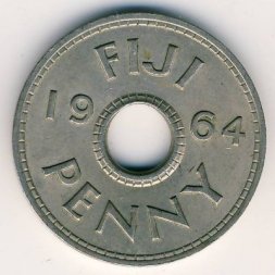 Фиджи 1 пенни 1964 год