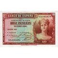 Испания 10 песет 1935 год - UNC