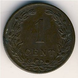 Нидерланды 1 цент 1901 год