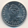 Французская Полинезия 20 франков 2001 год