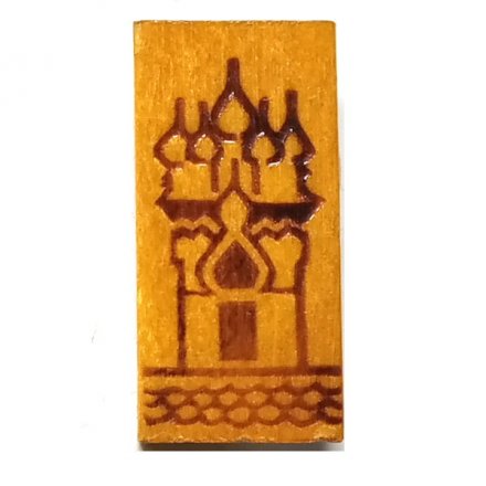 Значок-иголка Кижи, дерево