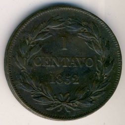 Венесуэла 1 сентаво 1852 год