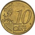 Литва 10 евроцентов 2015 год