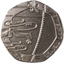 Великобритания 20 пенсов 2009 год BU